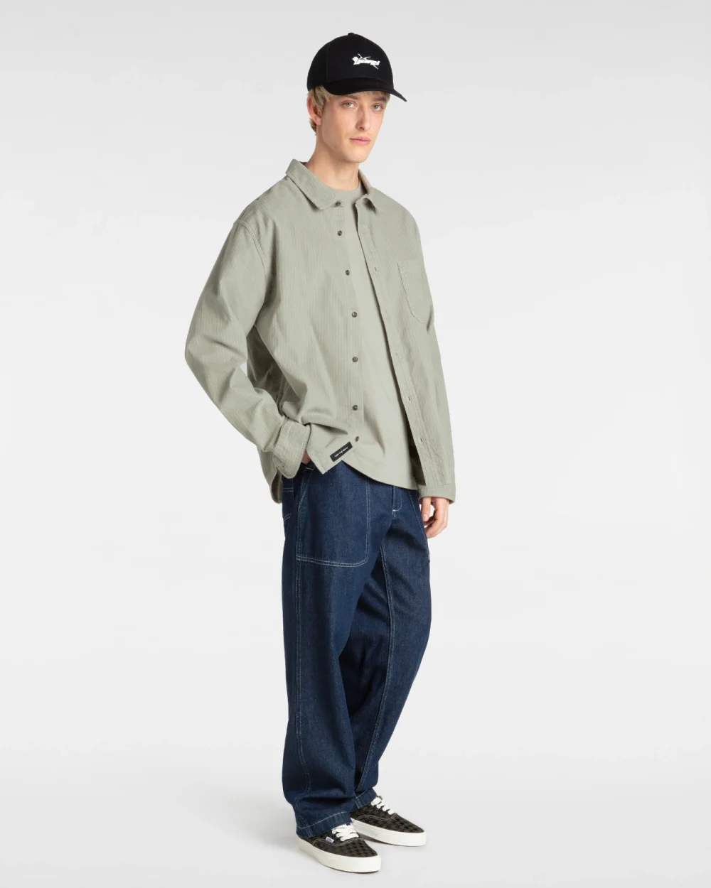 VANS - טי שירט Original Standards – V00P54ZUJ – london-fog – 4