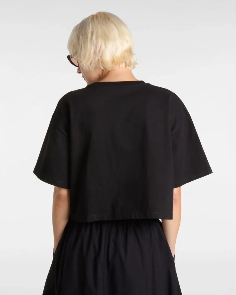 VANS - טי שירט Salton Crop – V00P5QBLK – black – 3