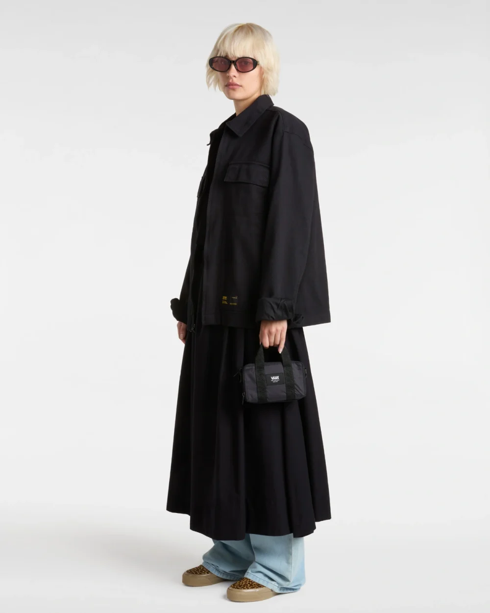 VANS - טי שירט Salton Crop – V00P5QBLK – black – 4