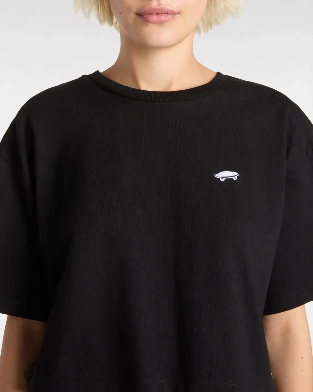 VANS - טי שירט Salton Crop – V00P5QBLK – black – 5