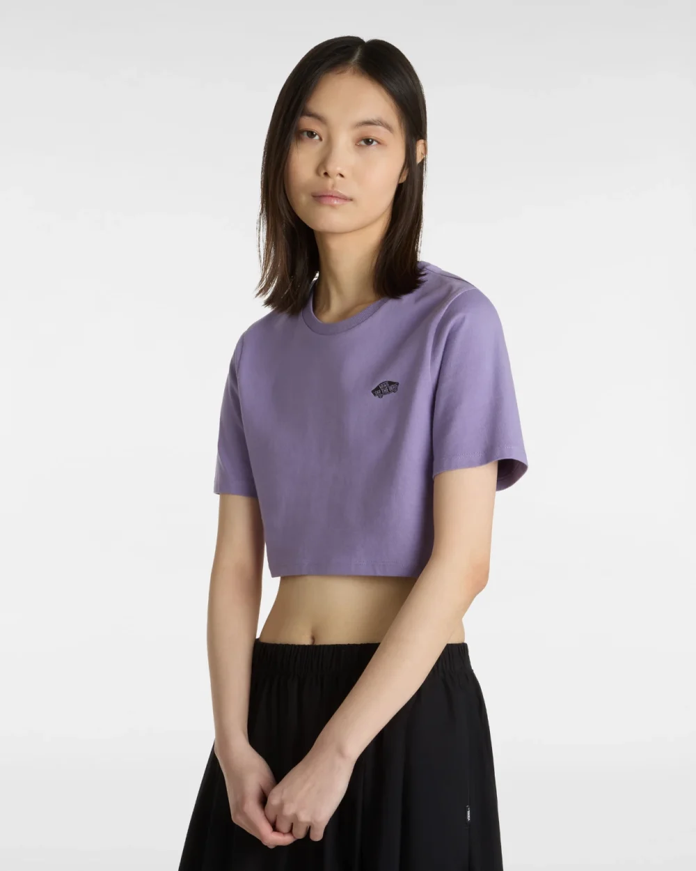 VANS - טי שירט W Style 76 Ii Crew Crop – V00P5V6PH – purple-haze – 2