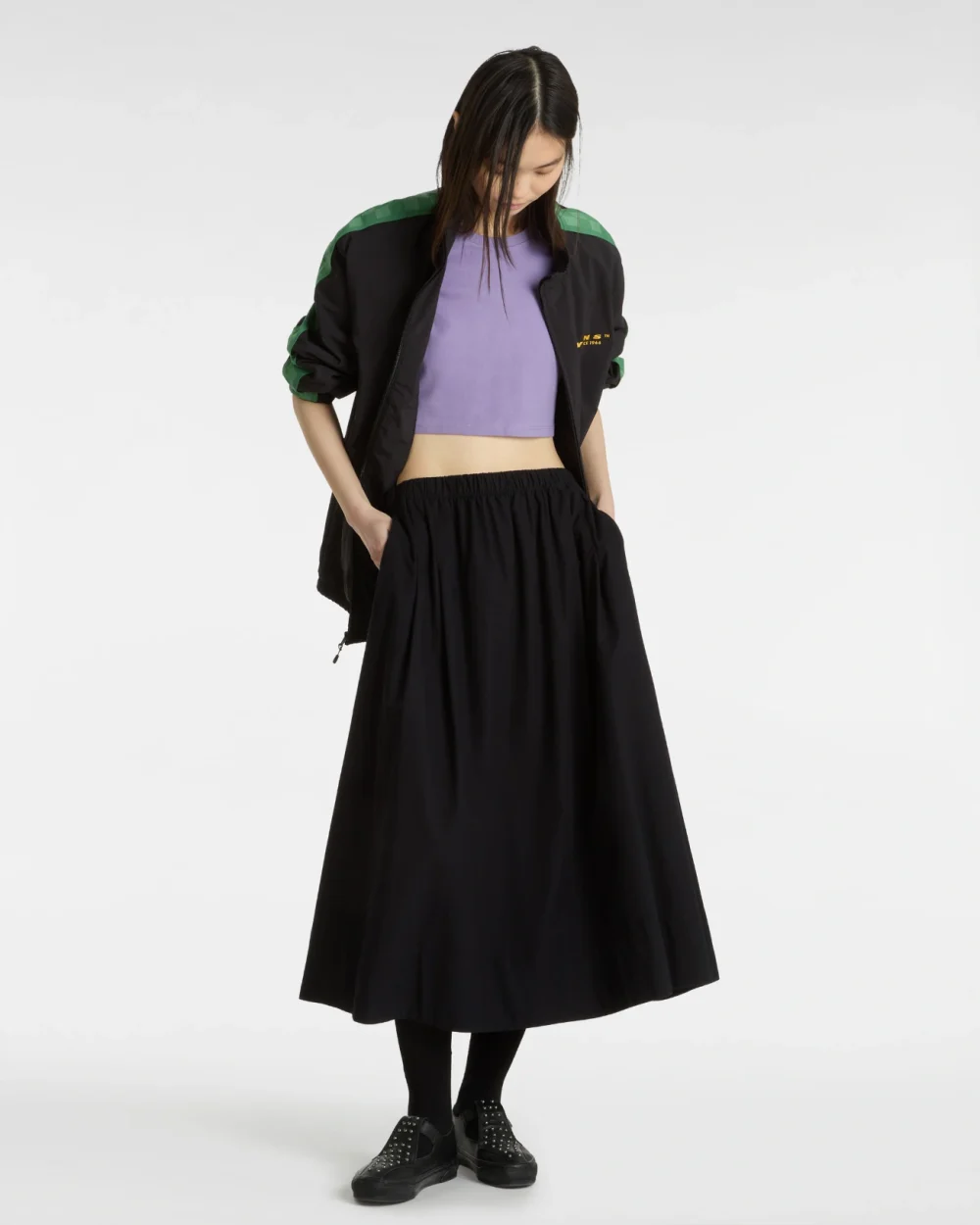 VANS - טי שירט W Style 76 Ii Crew Crop – V00P5V6PH – purple-haze – 4