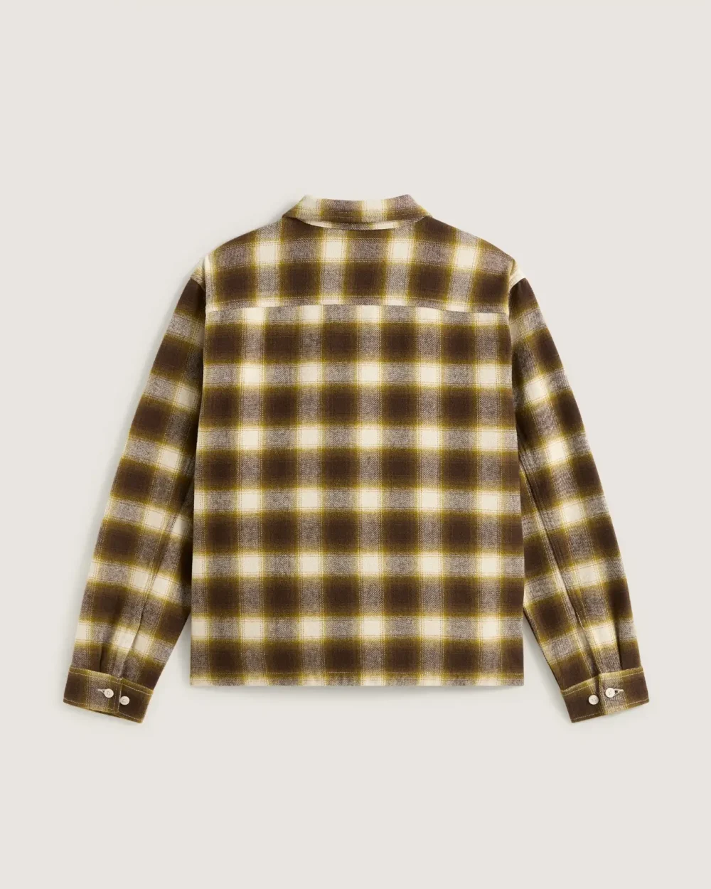 VANS - ג'קט Crestmont Plaid shirt jacket – V00P7U2N1 – oatmeal – 1