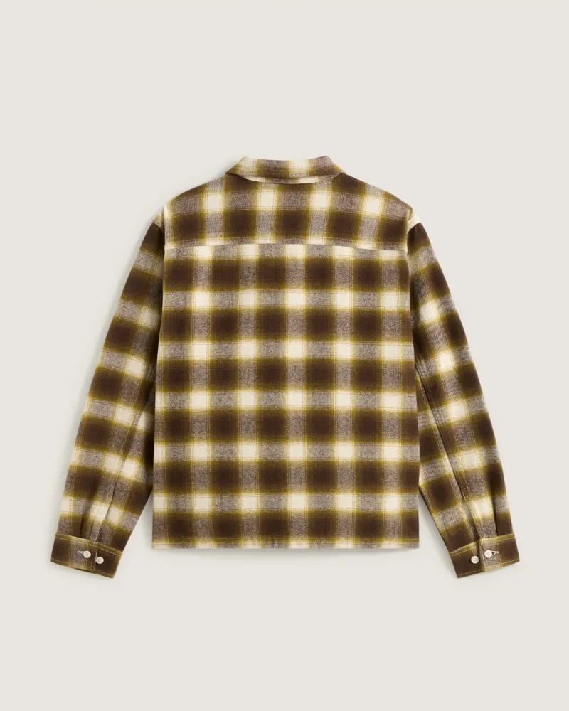 VANS - ג'קט Crestmont Plaid shirt jacket – V00P7U2N1 – oatmeal – 1