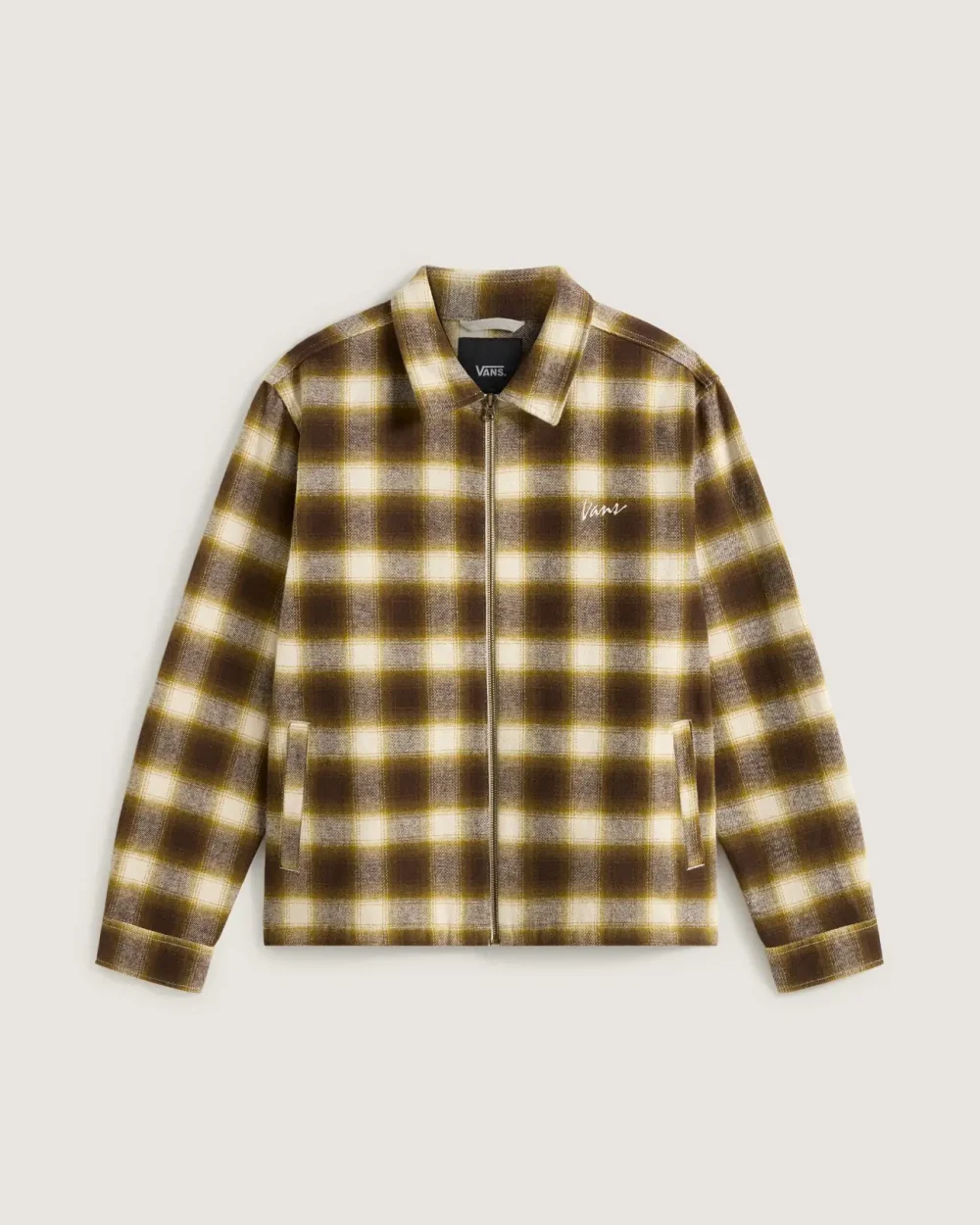 VANS - ג'קט Crestmont Plaid shirt jacket – V00P7U2N1 – oatmeal – 1