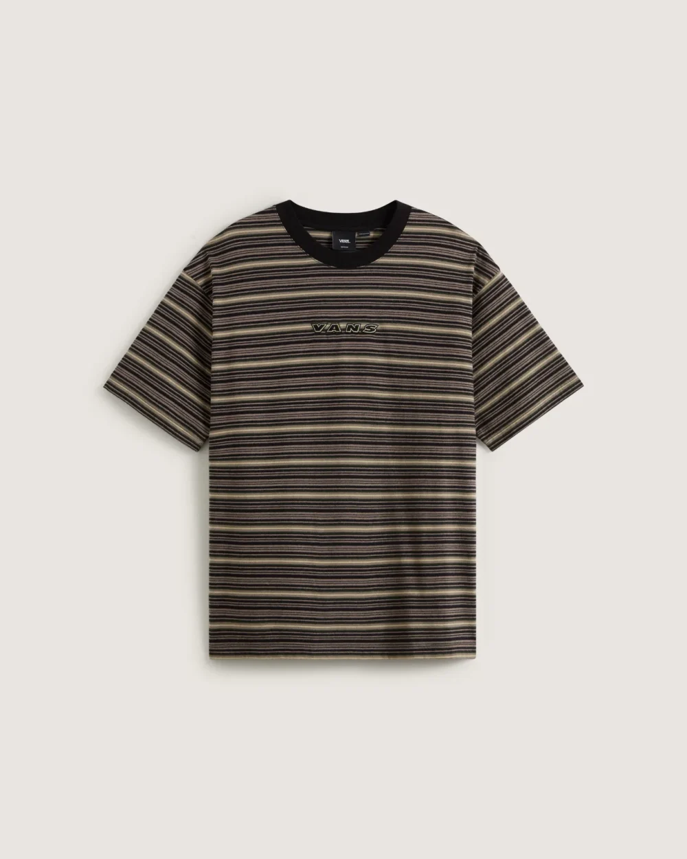 VANS - טי שירט Cameron Stripe Knit – V00P8M1NU – walnut – 1