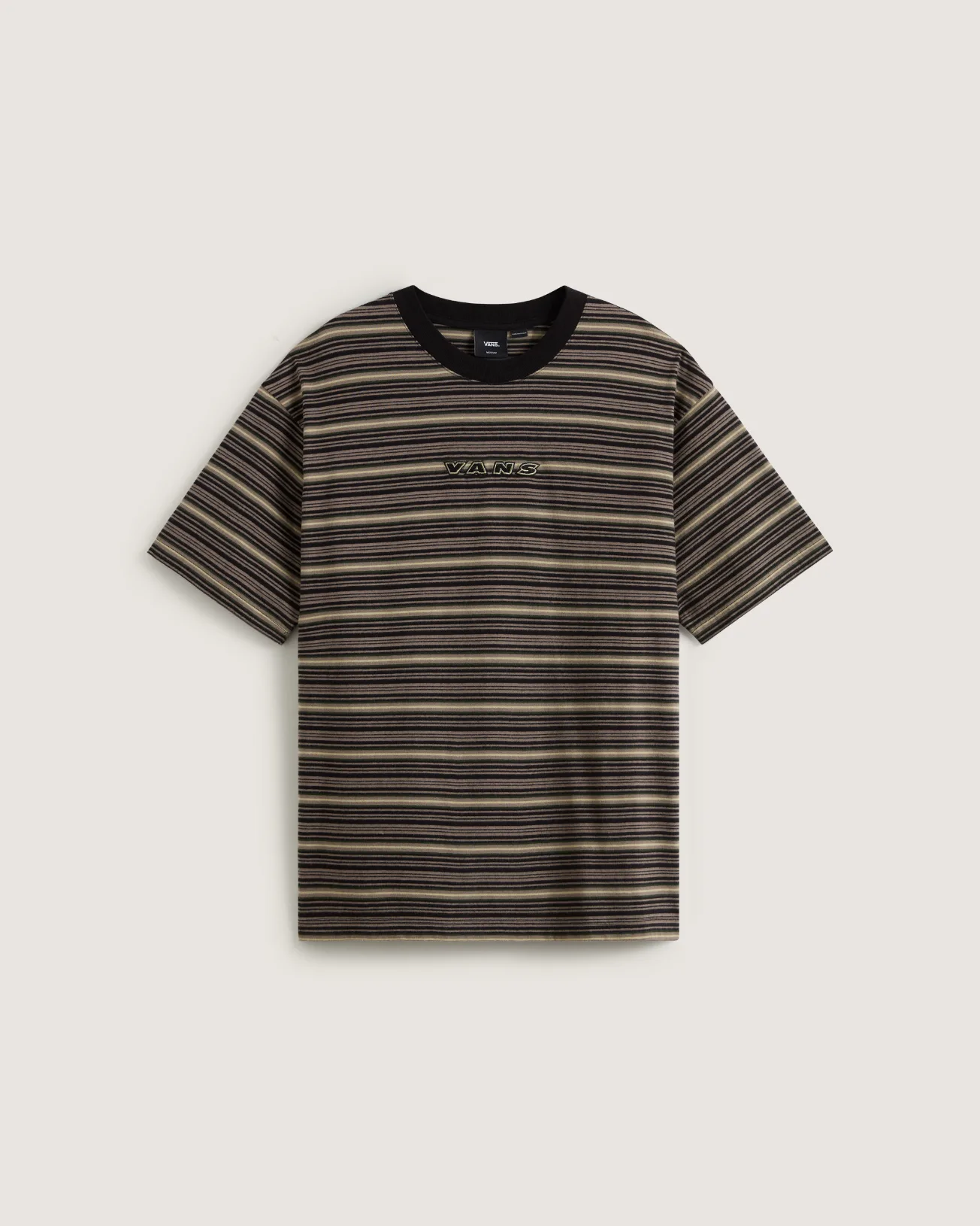 VANS - טי שירט Cameron Stripe Knit – V00P8M1NU – walnut – 1