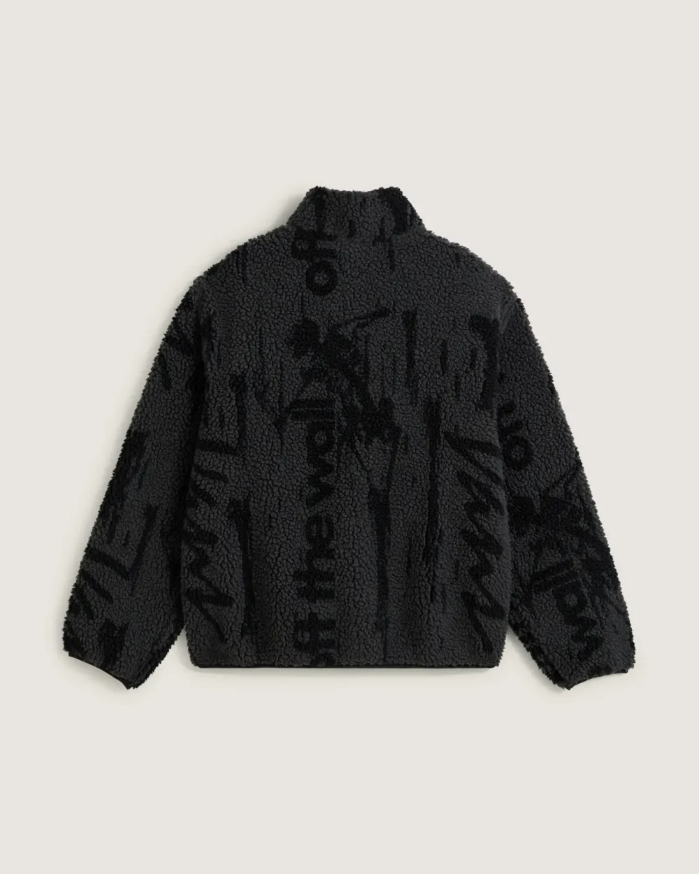 VANS - ג'קט Stiller Sherpa Full Zip – V00PB5O79 – asphalt-black – 1