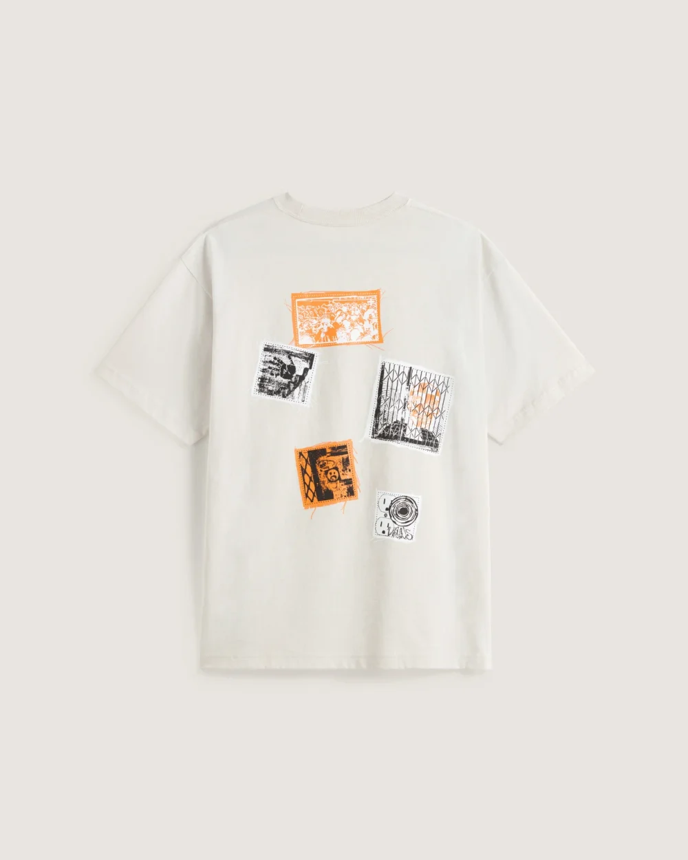 VANS - טי שירט Punk Patch – V00PB9EN9 – taupe-mist – 1