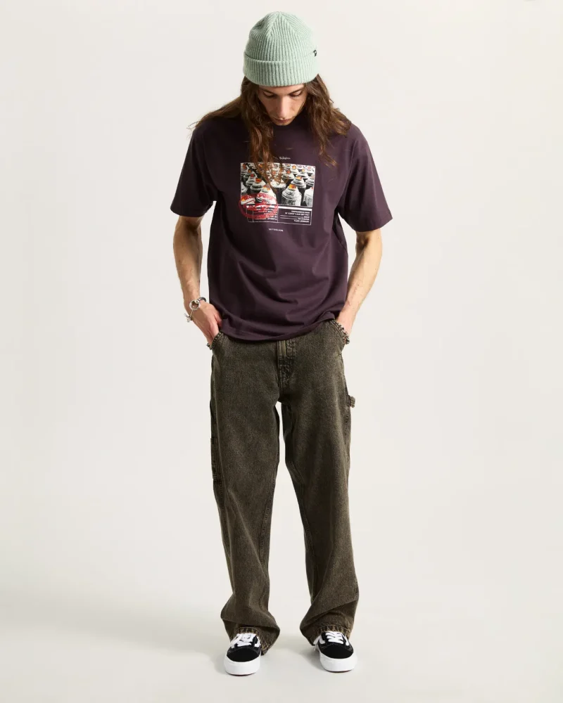 VANS - טי שירט Style Tips – V00PCXEMS – dark-port – 5