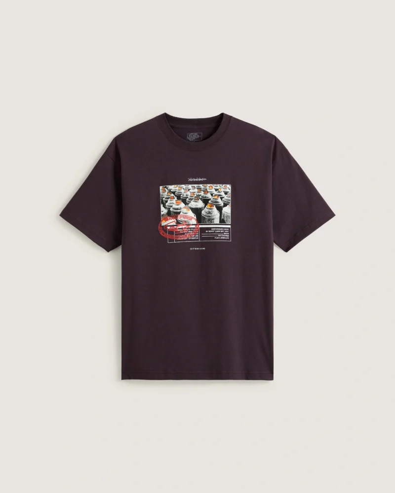 VANS - טי שירט Style Tips – V00PCXEMS – dark-port – 1