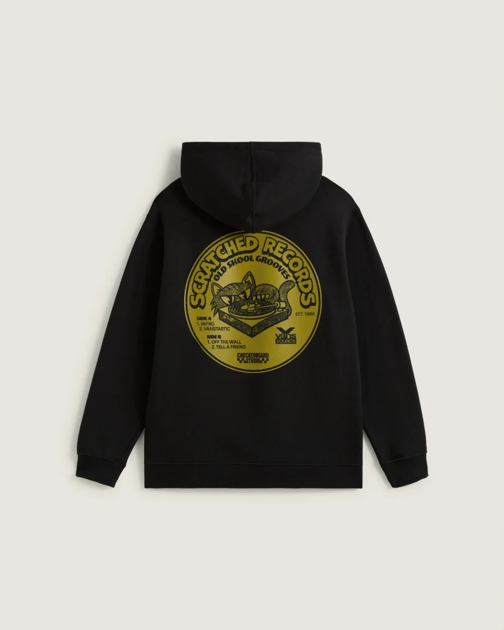 VANS - קפוצ'ון נוער Scratched Records – V00PXDBLK – black – 1