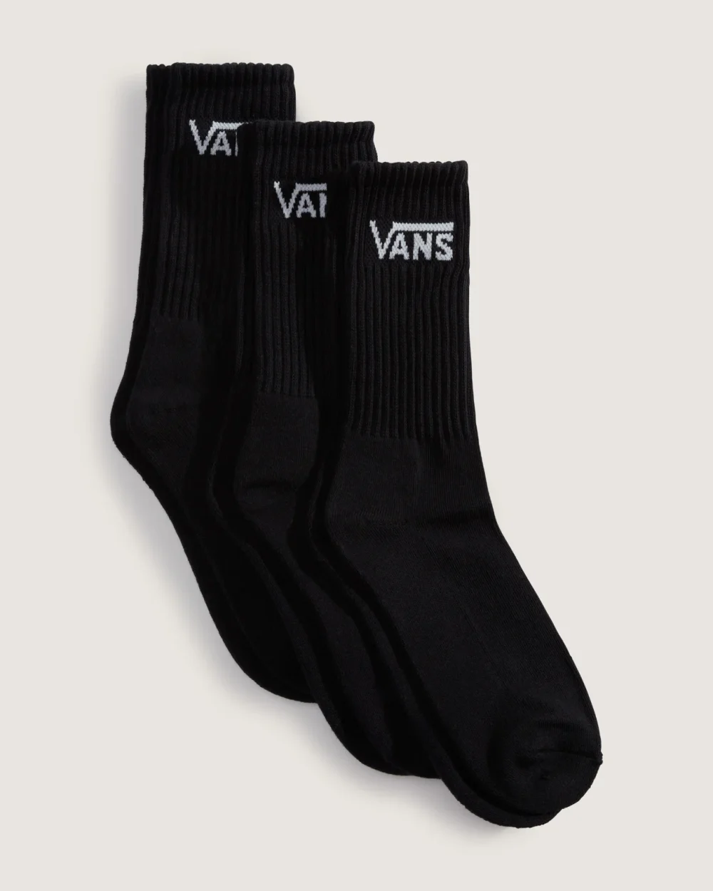 VANS - מארז 3 גרביים Classic Crew – V00QBVBLK – black – 1