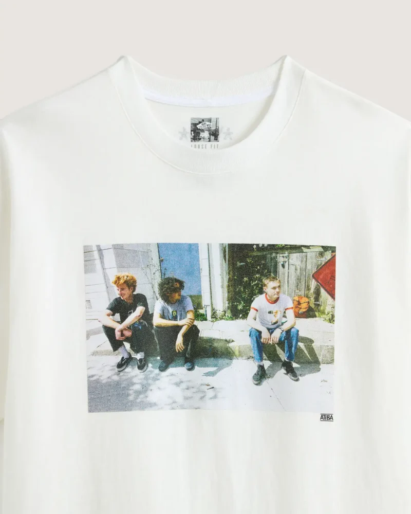 VANS - טי שירט Skate Atiba Haze Curb Crew – V00QJPWHT – white – 2