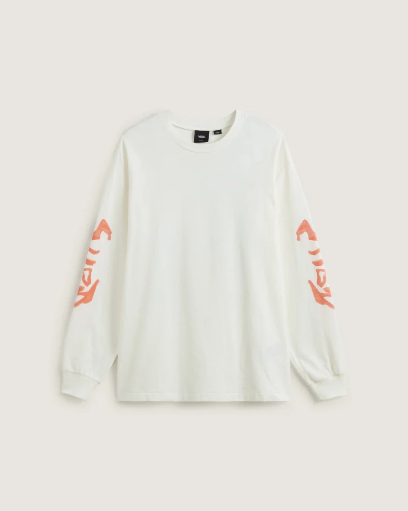 VANS - טי שירט ארוכה Raw Instinct – V00R96FS8 – marshmallow – 1
