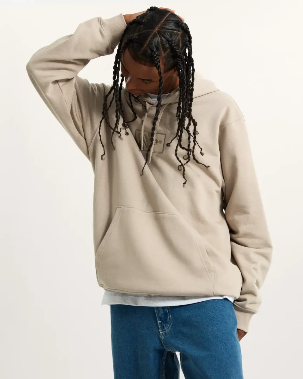 VANS - קפוצ'ון Blocked Box – V00RAR7D6 – mushroom – 1