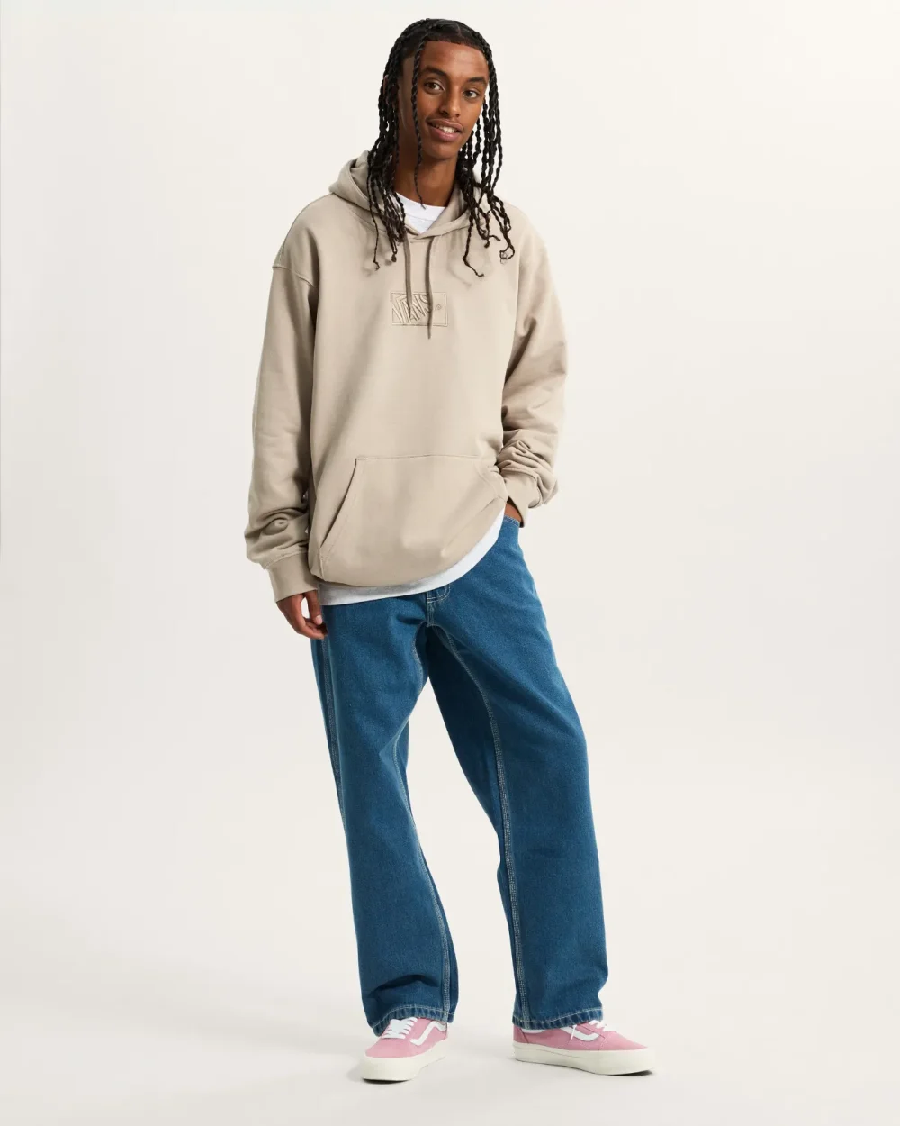 VANS - קפוצ'ון Blocked Box – V00RAR7D6 – mushroom – 4