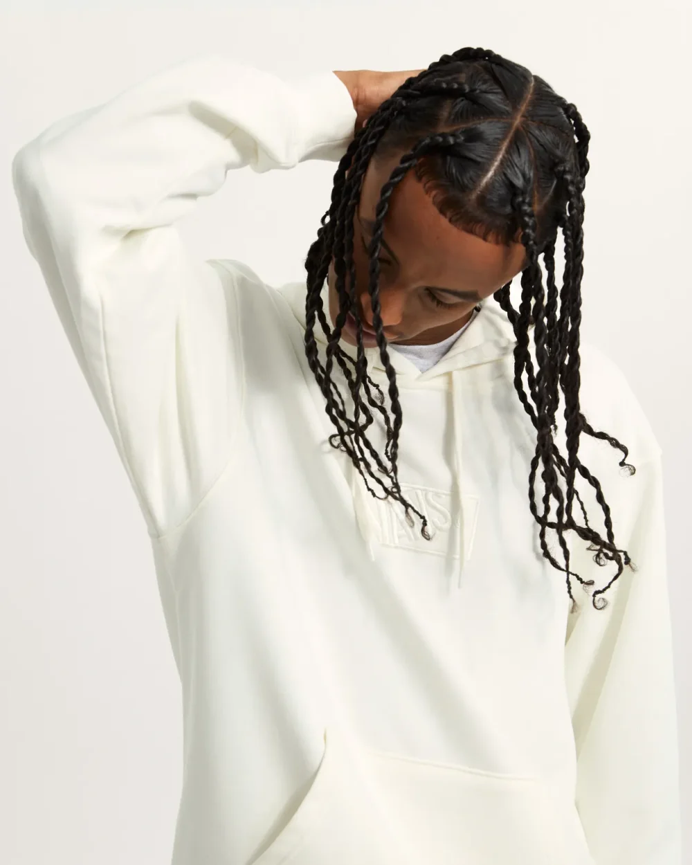 VANS - קפוצ'ון Blocked Box – V00RARFS8 – marshmallow – 4