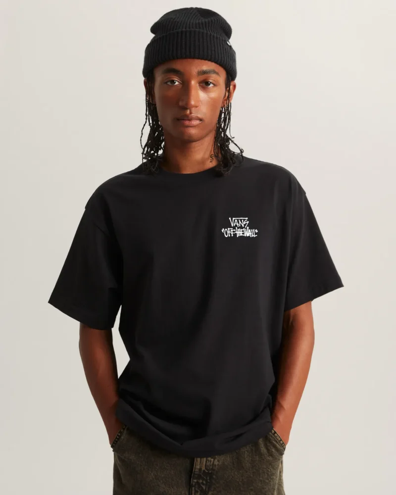 VANS - טי שירט Stomper Loose Fit – V00RD4BLK – black – 2