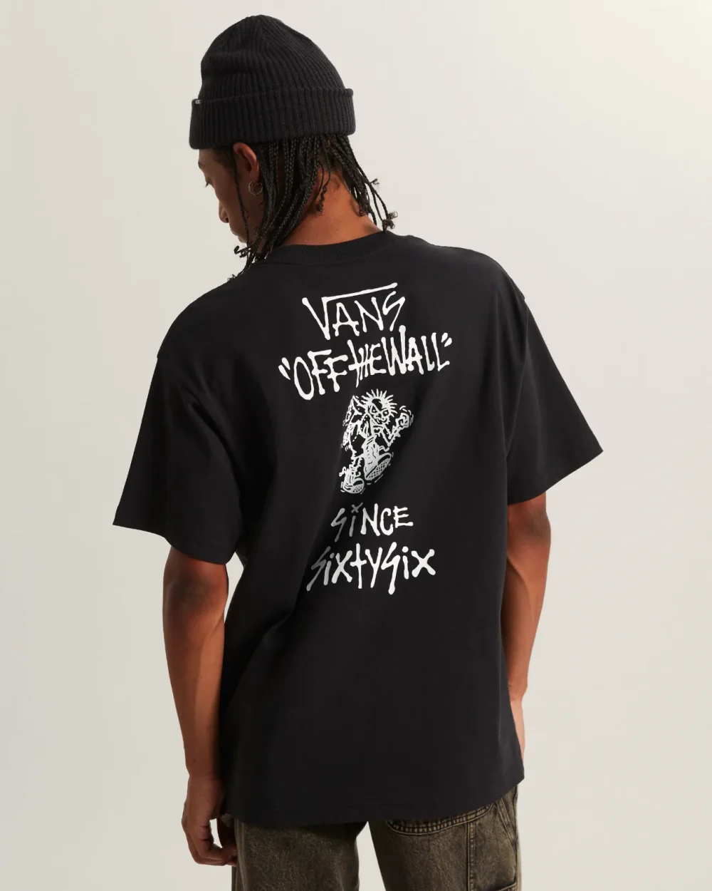 VANS - טי שירט Stomper Loose Fit – V00RD4BLK – black – 3