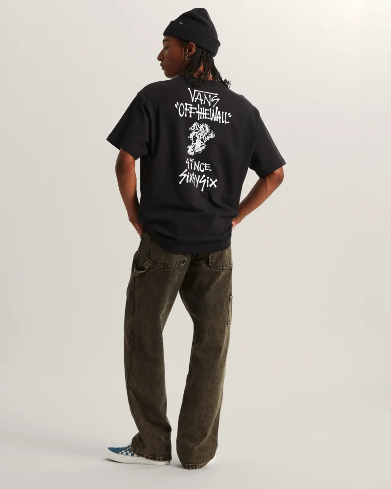 VANS - טי שירט Stomper Loose Fit – V00RD4BLK – black – 4