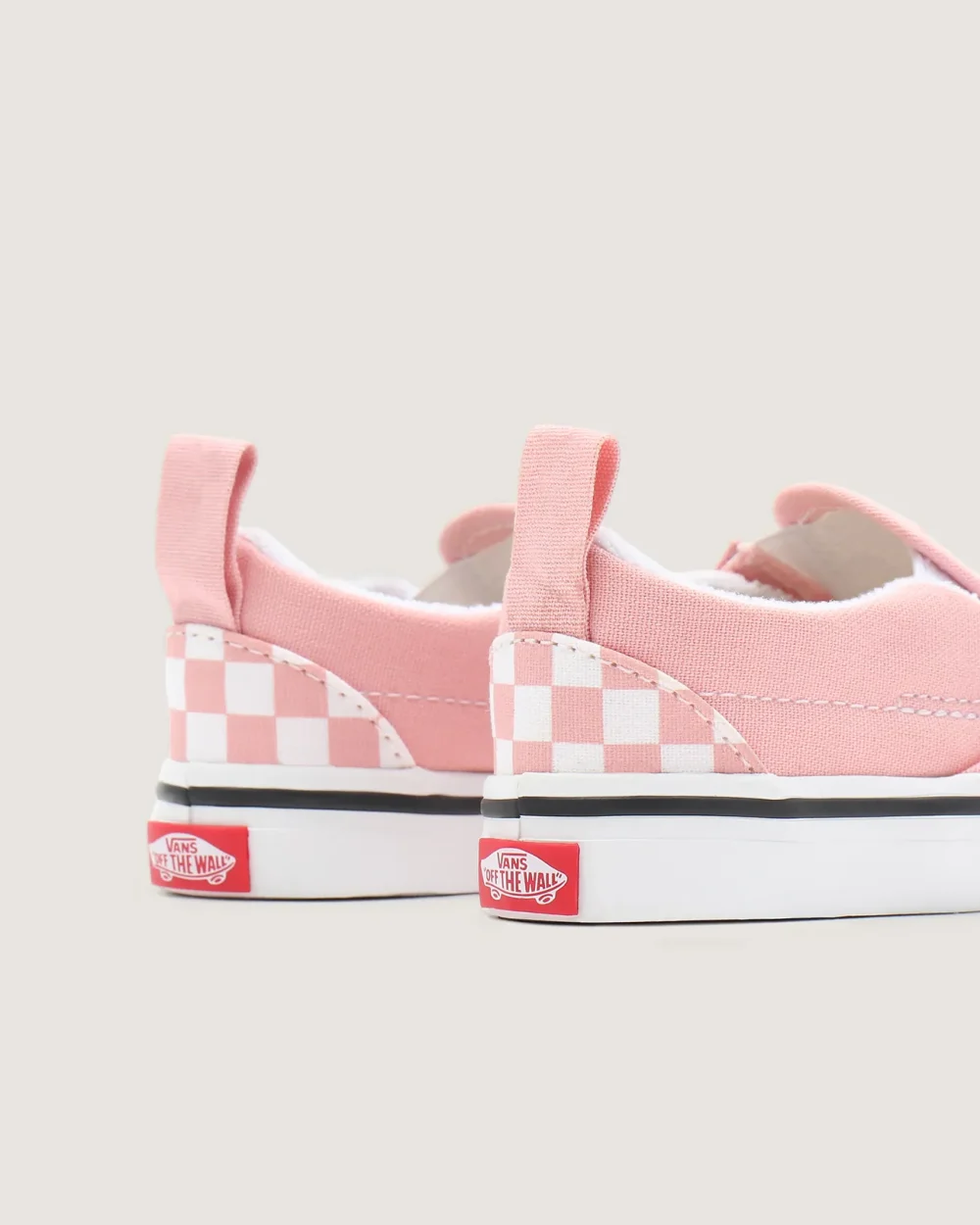 VANS - נעלי תינוקות Checkerboard Slip-On V – V00UBS99H – checkerboard-powder-pink-true-white – 7