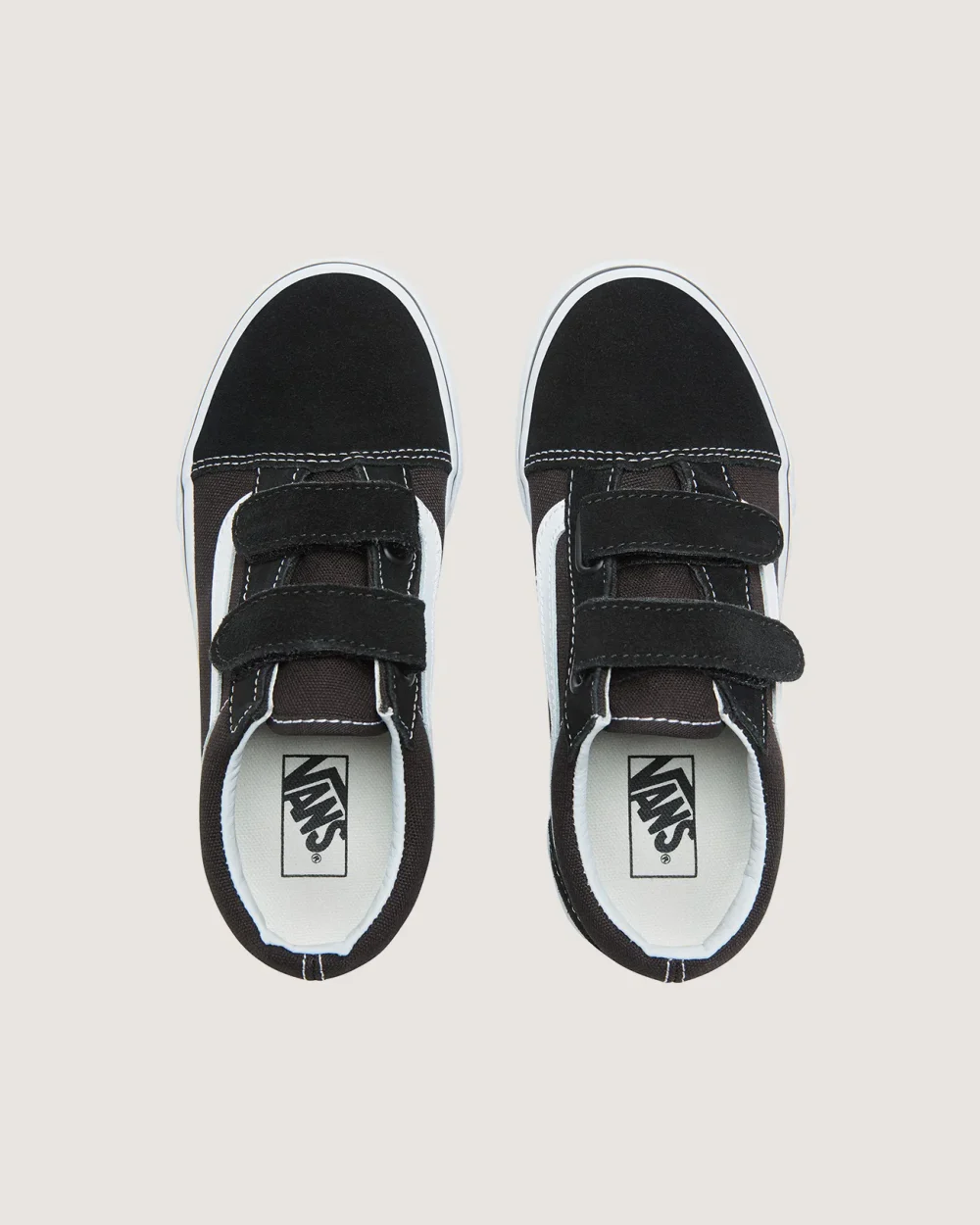 VANS - סניקרס ילדים Old Skool – VVHE6BT – black-true-white – 1