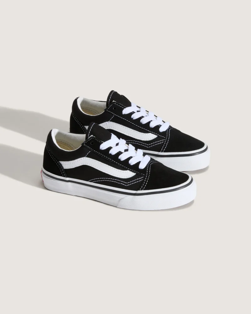 VANS - סניקרס ילדים Old Skool – V00W9T6BT – black-true-white – 1
