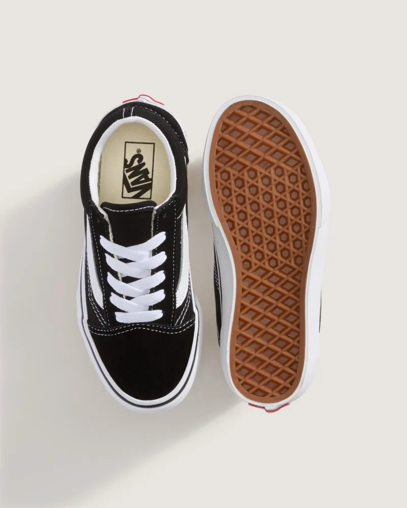 VANS - סניקרס ילדים Old Skool – V00W9T6BT – black-true-white – 2