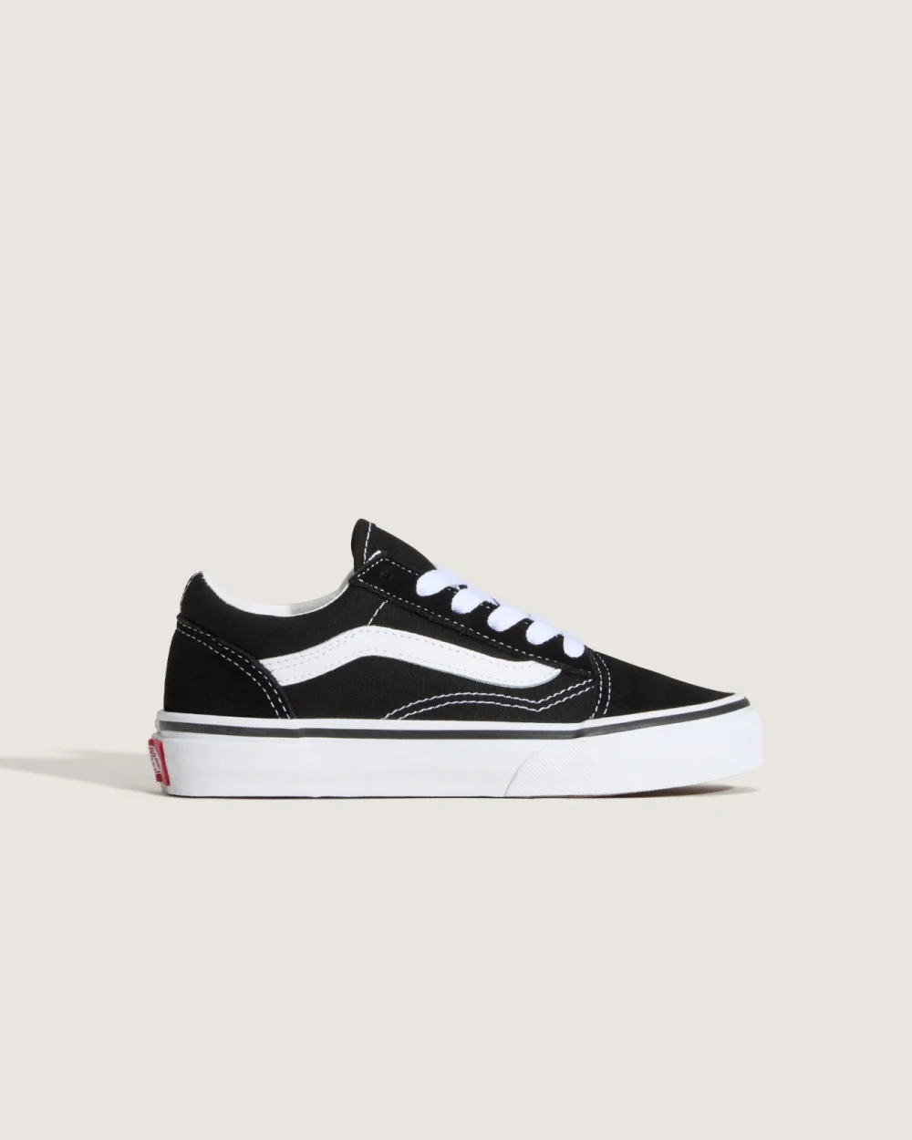 VANS - סניקרס ילדים Old Skool – V00W9T6BT – black-true-white – 5
