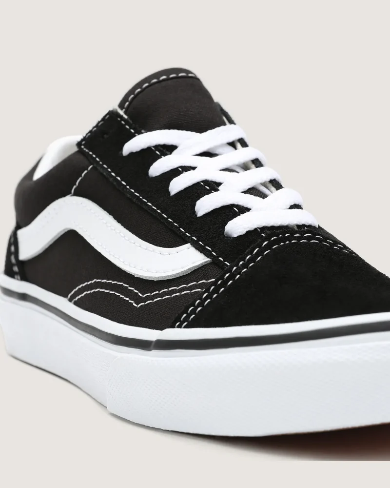 VANS - סניקרס ילדים Old Skool – V00W9T6BT – black-true-white – 6