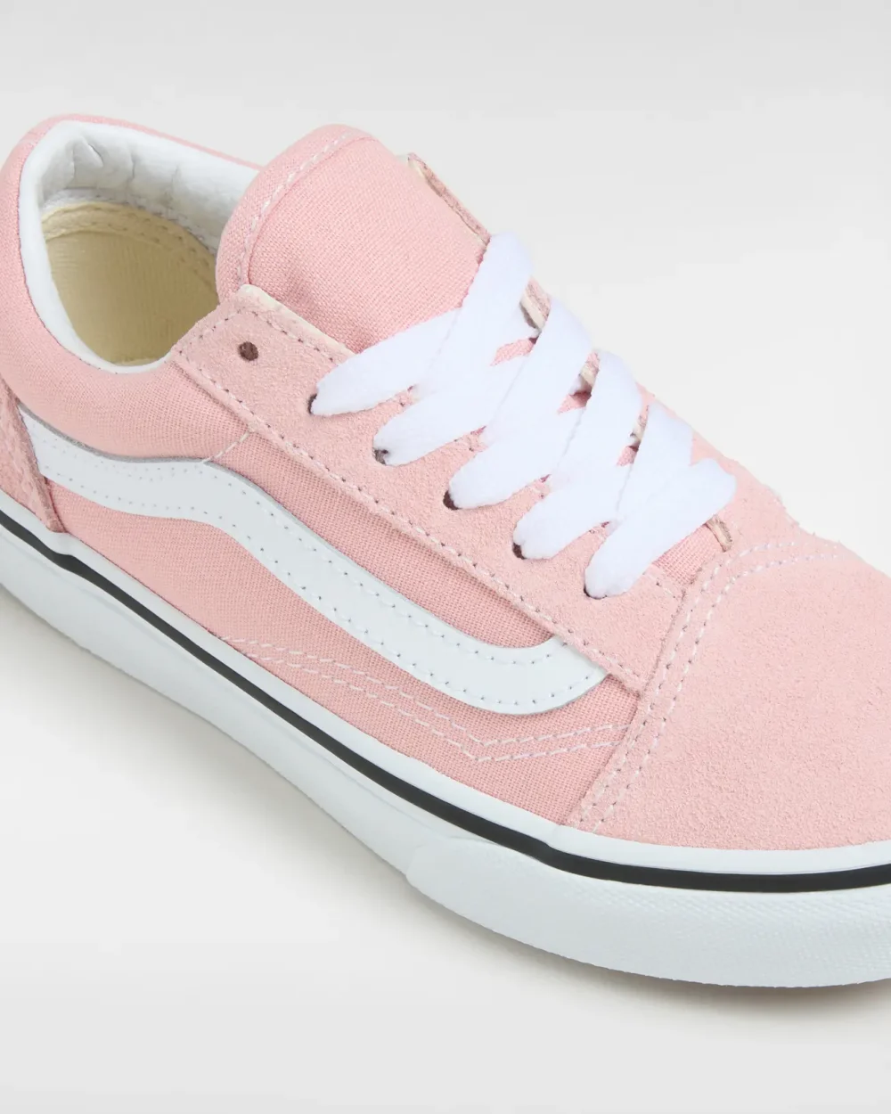 VANS - סניקרס ילדים Old Skool – V00W9T9AL – powder-pink-true-white – 3