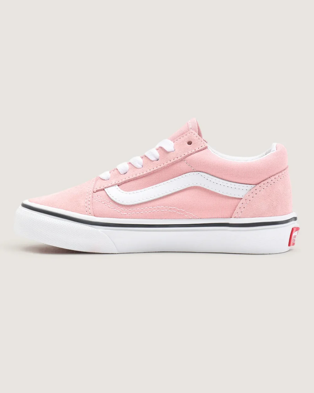 VANS - סניקרס ילדים Old Skool – V00W9T9AL – powder-pink-true-white – 4
