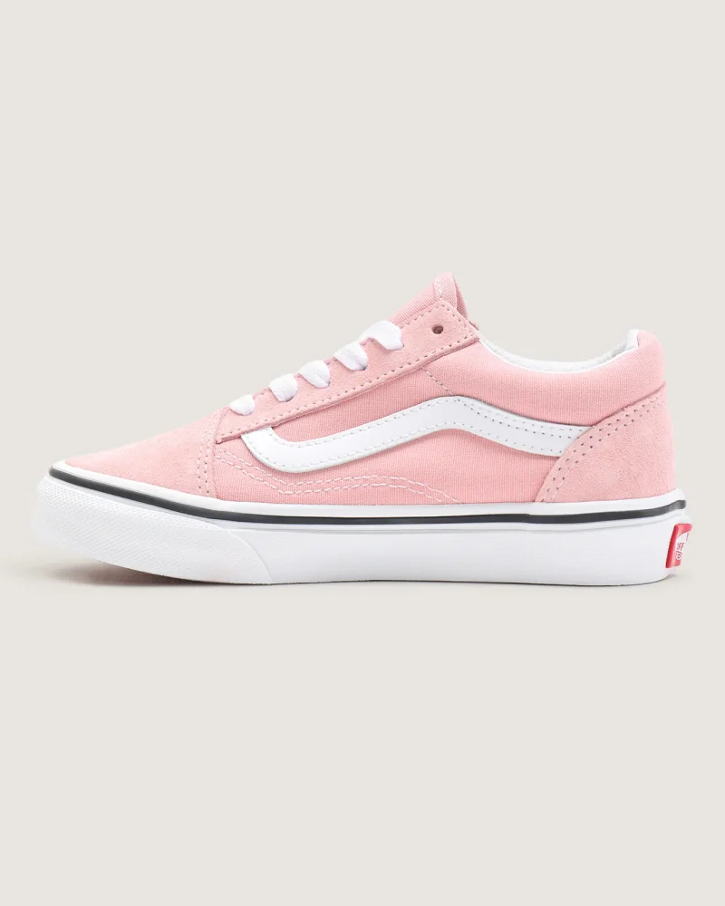 VANS - סניקרס ילדים Old Skool – V00W9T9AL – powder-pink-true-white – 4