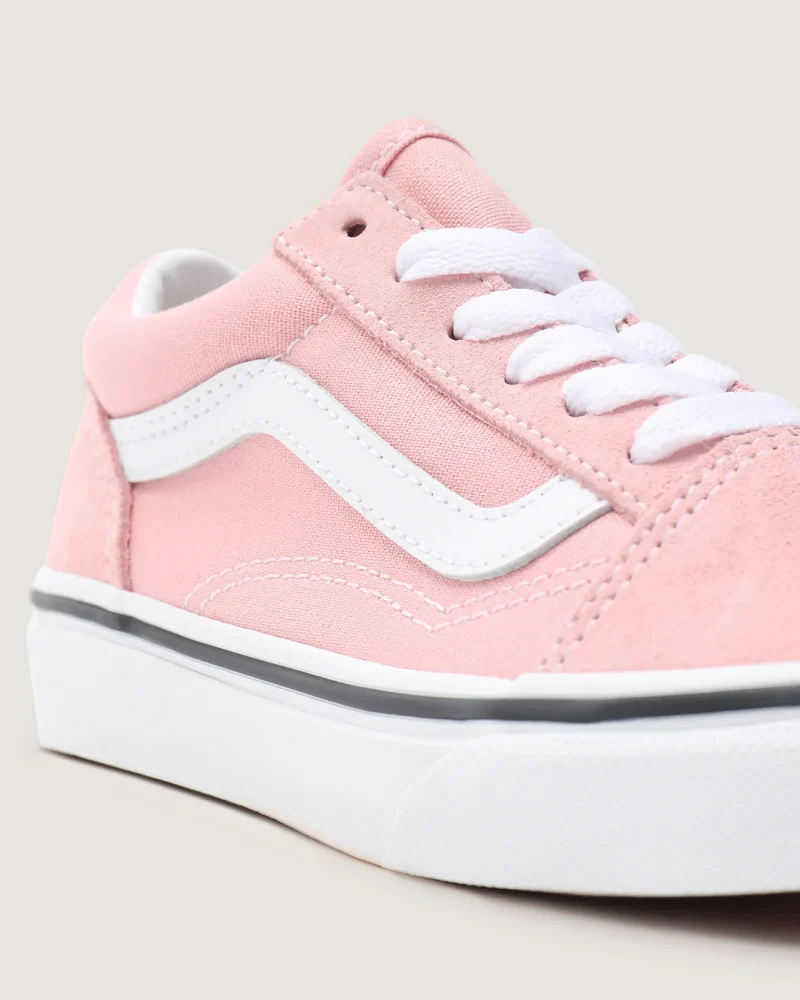 VANS - סניקרס ילדים Old Skool – V00W9T9AL – powder-pink-true-white – 7