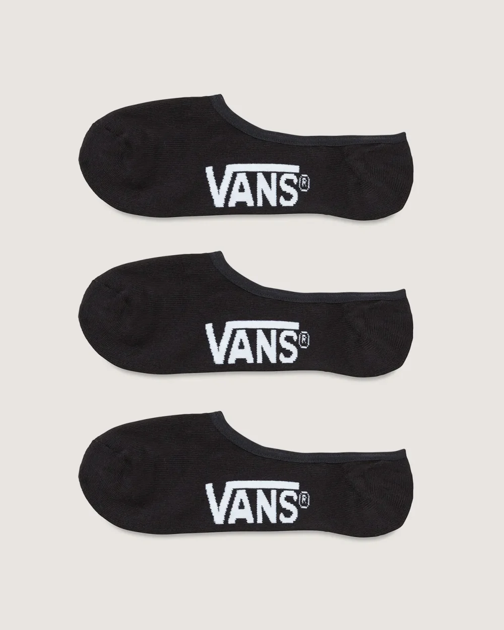 VANS - מארז 3 גרביים Classic Super No Show – VXS9BLK – black – 1