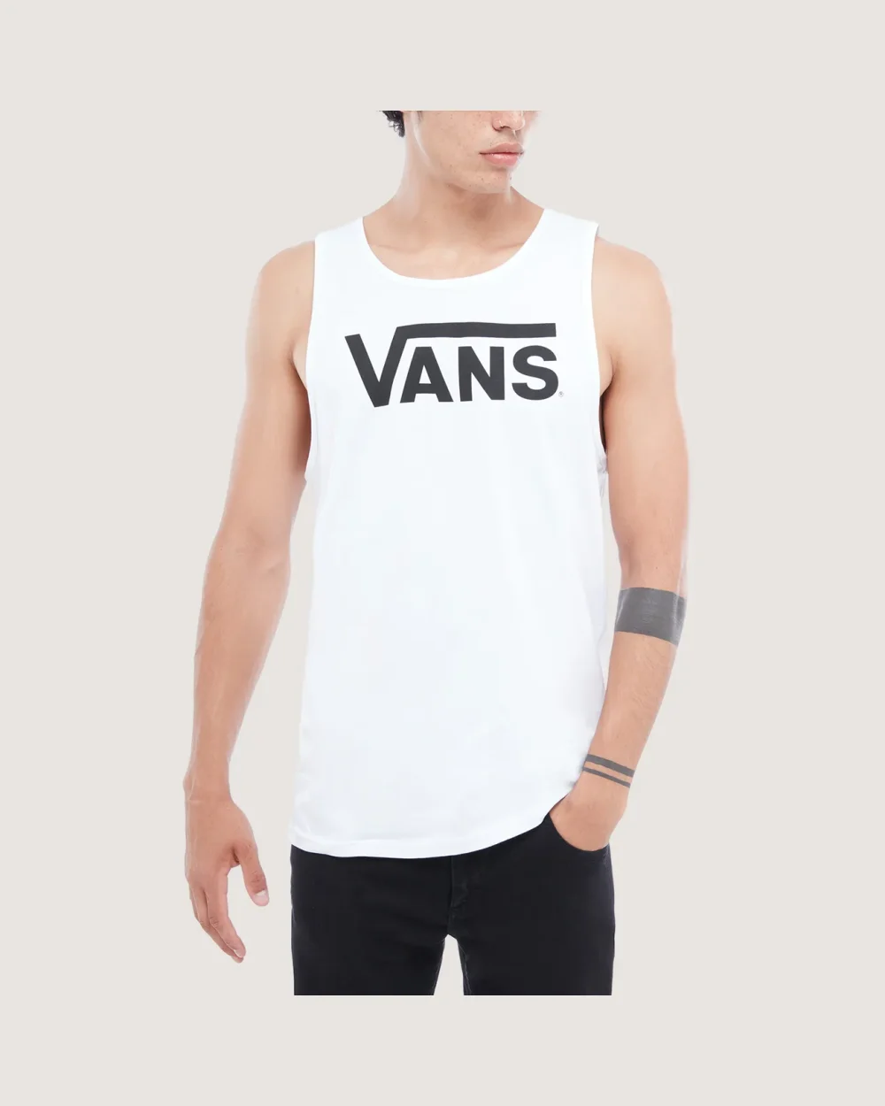 VANS - גופייה Vans Classic – VY8VYB2 – white-black – 1