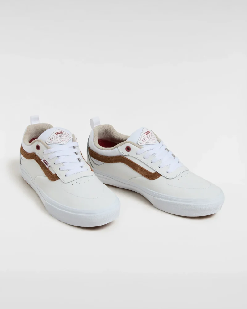 VANS - נעלי סקייט Skate Kyle Walker – VA2Z3KYF9 – leather-white-red – 1