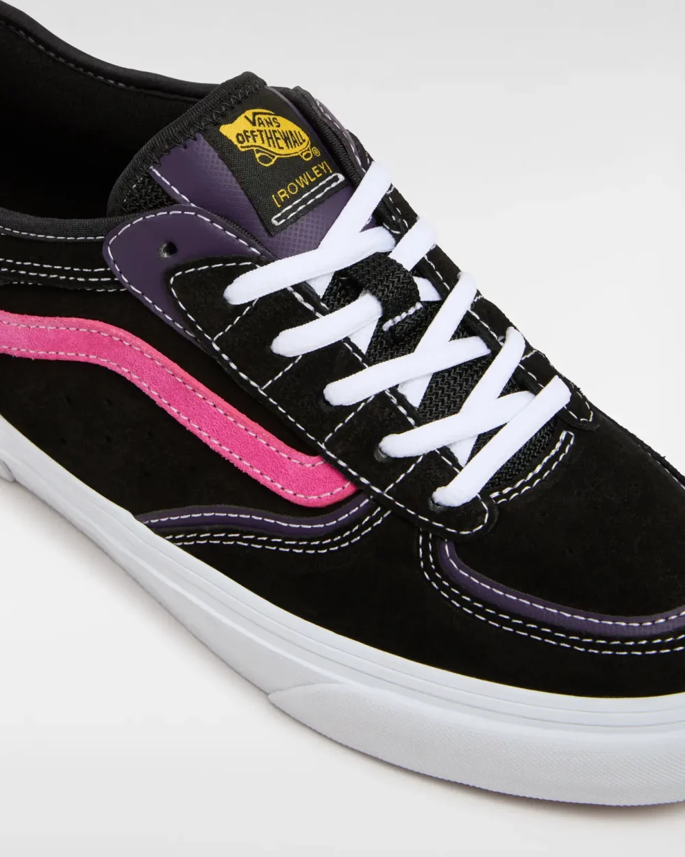 VANS - נעלי סקייט Skate Rowley – VA2Z3OB9P – black-pink – 3