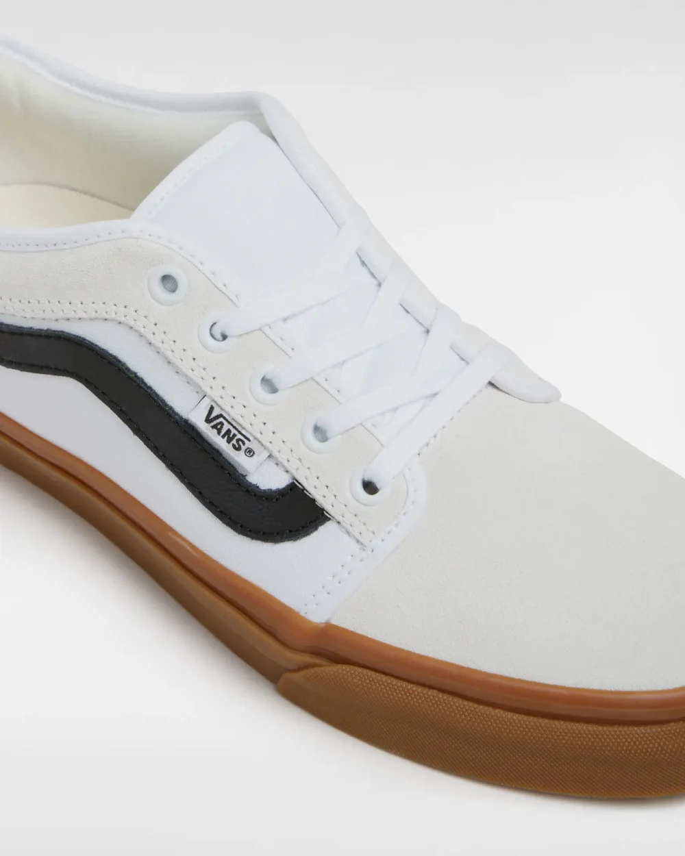VANS - נעלי סקייט Skate Chukka Low Sidestripe – VA2Z3QWBK – white-black-gum – 3