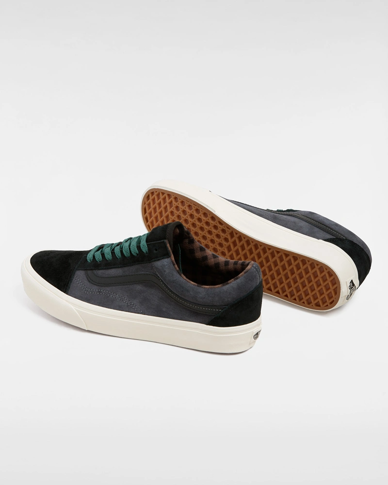 VANS - נעלי סניקרס Old Skool – VA2Z42239 – pig-suede-plaid-gray-black – 2