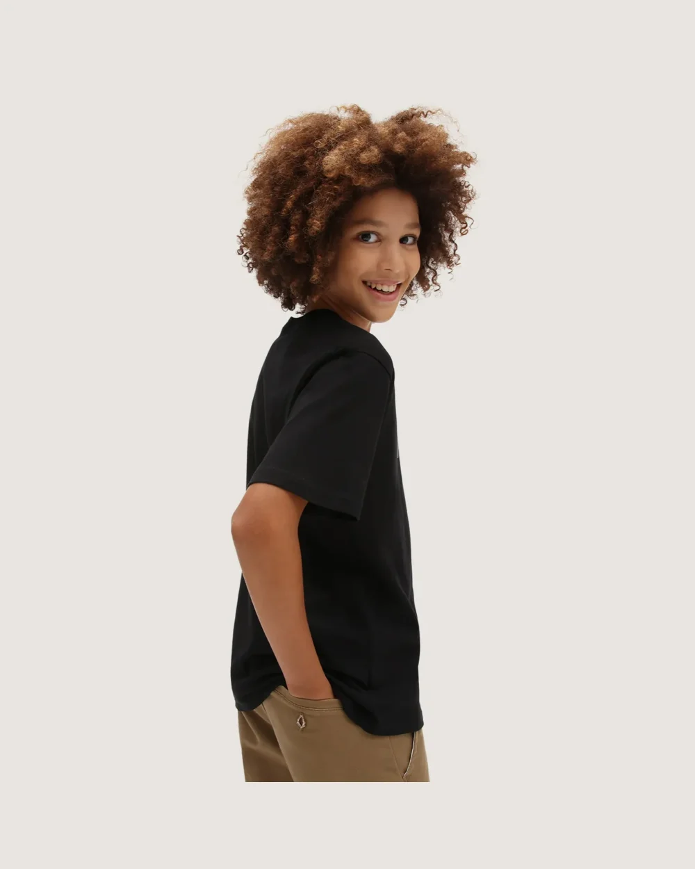 VANS - טי שירט נוער By Vans Classic Logo Fill – VA3189BTE – black-true-blue – 2