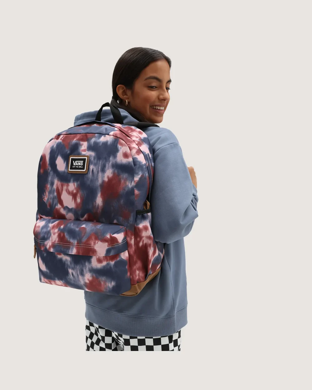 VANS - תיק גב Realm Plus – VA34GLYZZ – pomegranate-tie-dye – 4