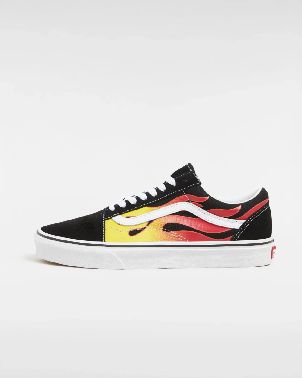 VANS - נעלי סניקרס Old Skool – VA38G1PHN – flameblack-black-tr-wht – 5