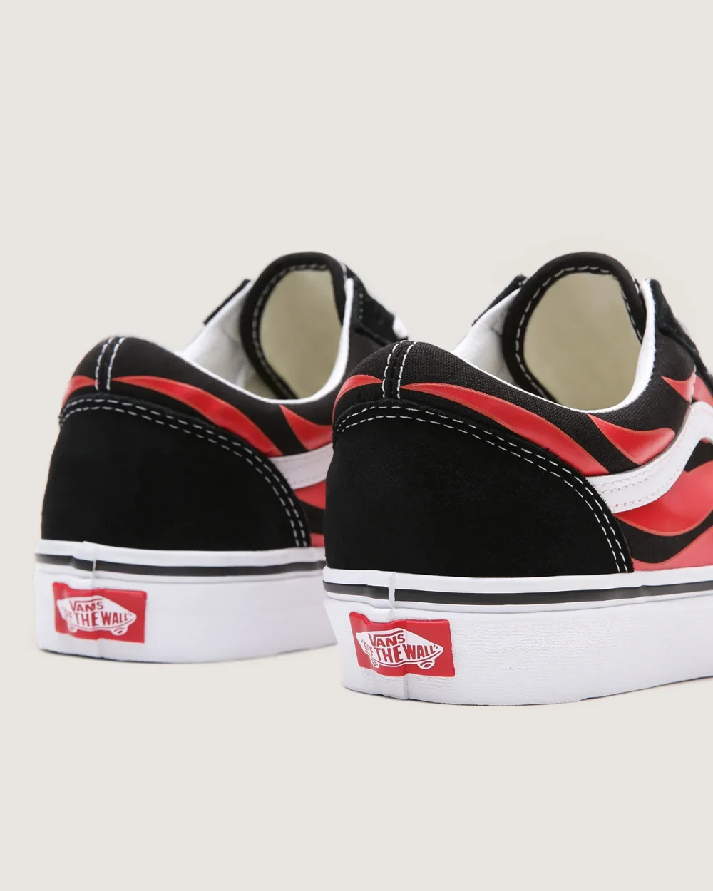 VANS - נעלי סניקרס Old Skool – VA38G1PHN – flameblack-black-tr-wht – 6