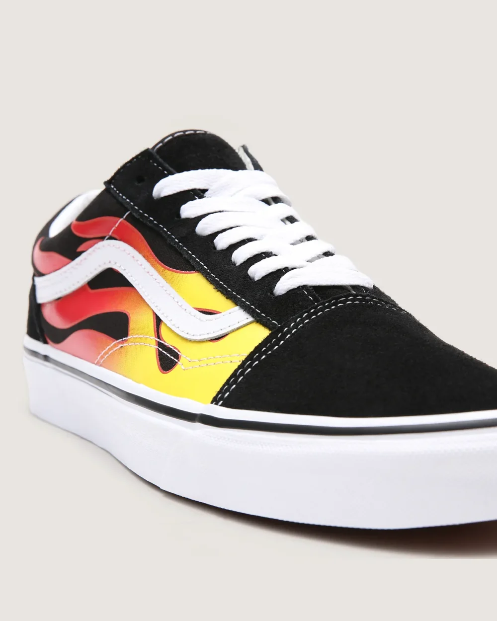 VANS - נעלי סניקרס Old Skool – VA38G1PHN – flameblack-black-tr-wht – 7
