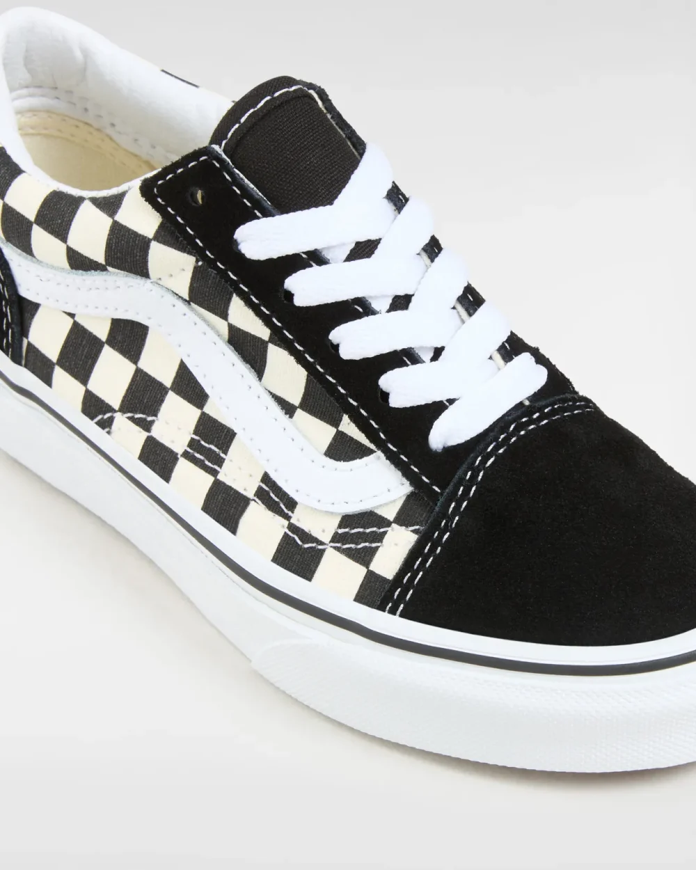 VANS - סניקרס ילדים Primary Check Old Skool – VA38HBP0S – primary-check-blk-white – 3
