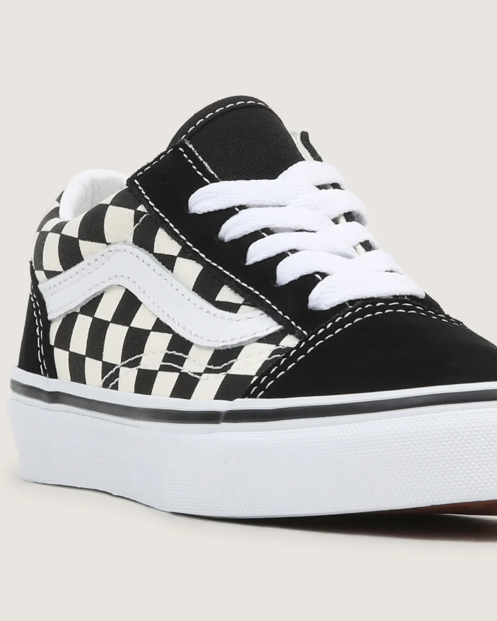 VANS - סניקרס ילדים Primary Check Old Skool – VA38HBP0S – primary-check-blk-white – 7