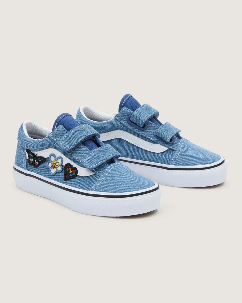 VANS - סניקרס ילדים Old Skool – VA38HDNWD – denim-navy-true-white – 3