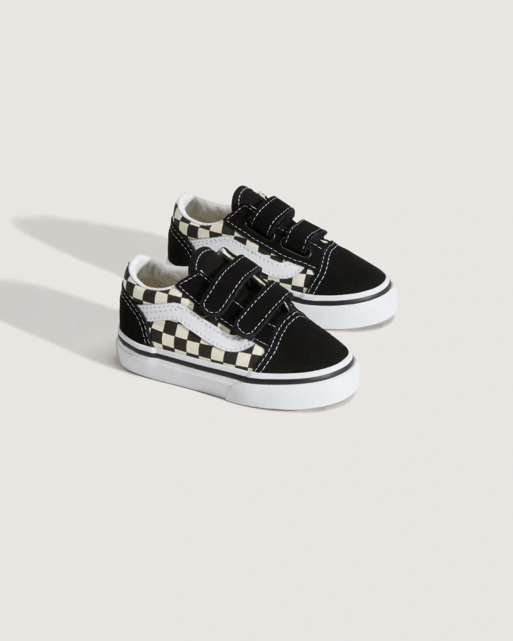 VANS - נעלי תינוקות Old Skool – VA38JNP0S – primary-check-blk-white – 1